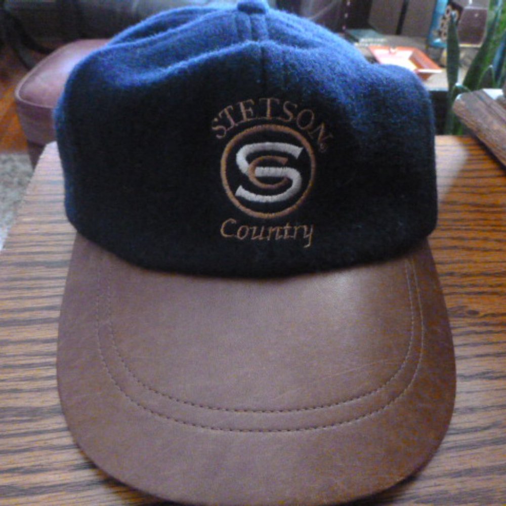 Vintage Stetson Country Wool & Leather Cap